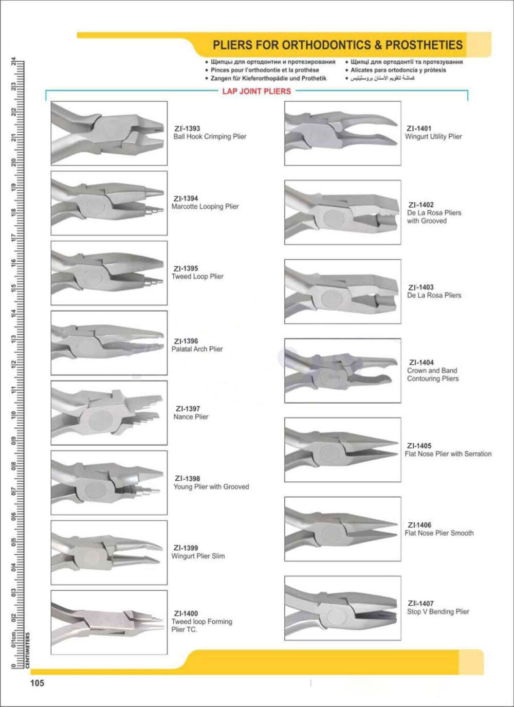 Pliers For Orthodontic Instruments & Prostheties